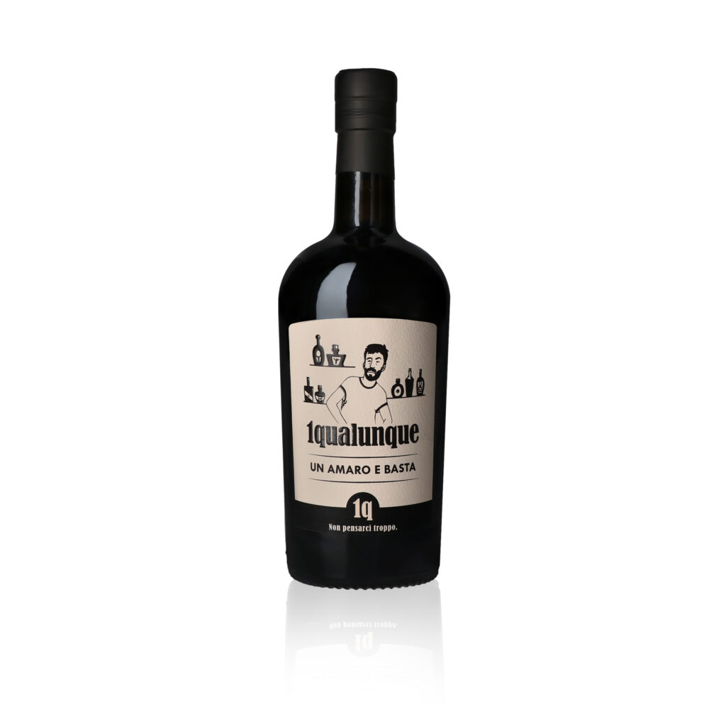 Bottiglia amaro 1 qualunque 50cl - fronte